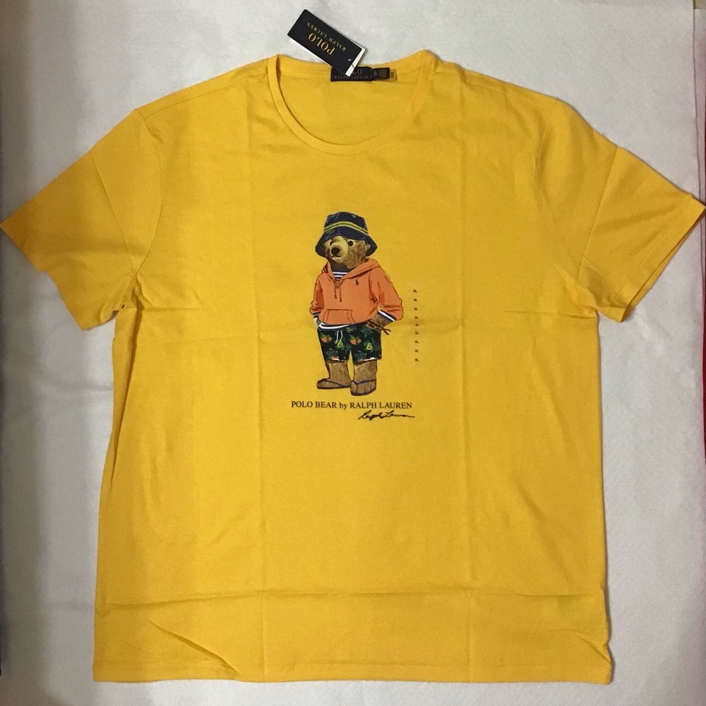 POLO RALPH LAUREN MENS COTTON BEAR T-SHIRT